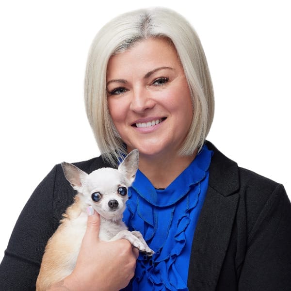 Dr. Carrie Davis with pet