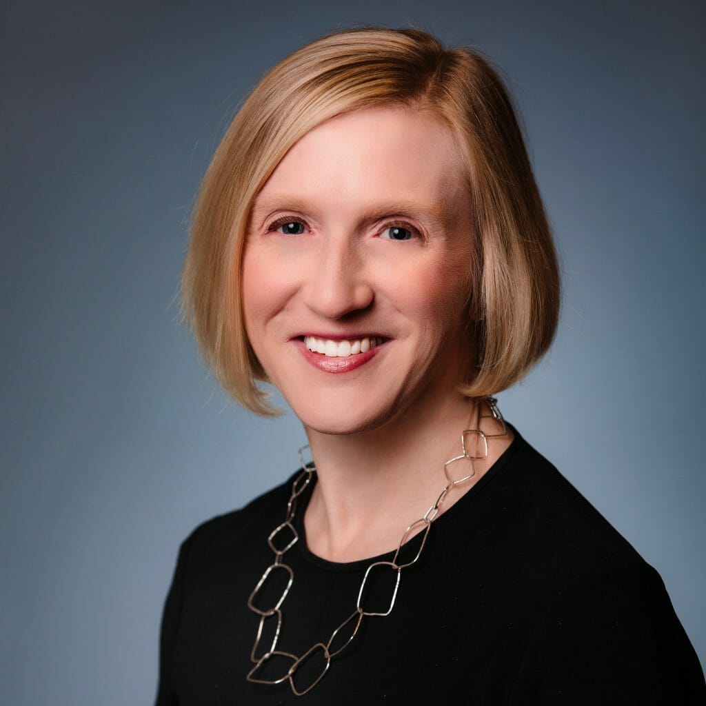 Headshot of Maura Stevenson, MA, PhD