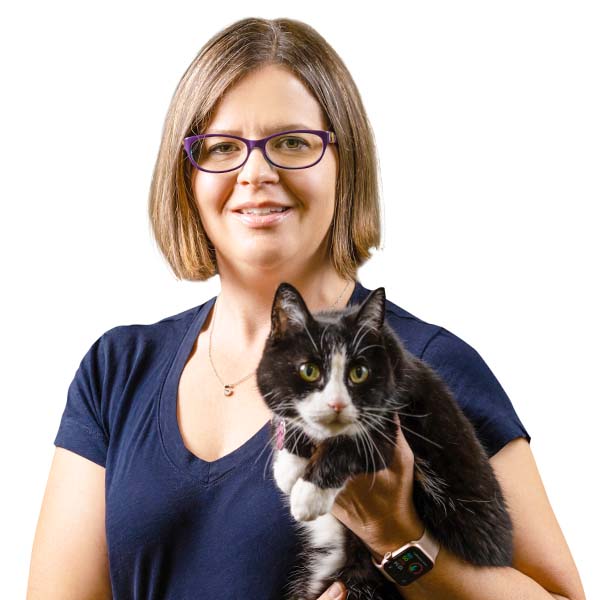 Dr. Stephanie LaPlume with pet