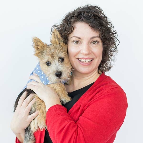 Dr. Nicole Steinbeck with pet