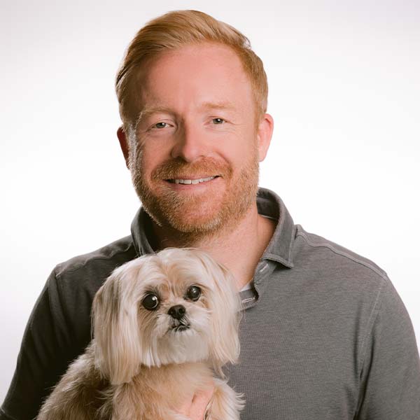 Dr. Adam Watson with pet