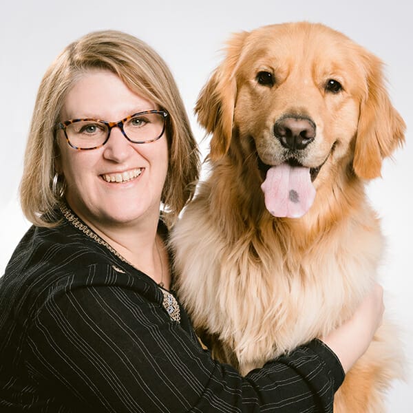 Dr. Jennifer Crase with pet
