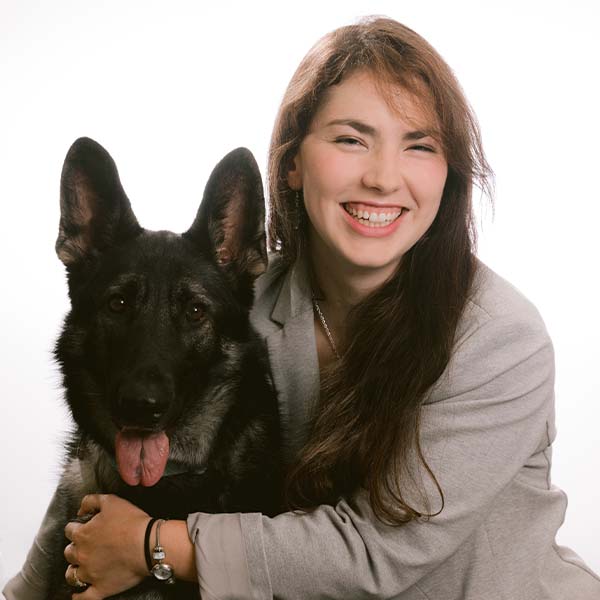 Dr. Ava Vasyliev with pet