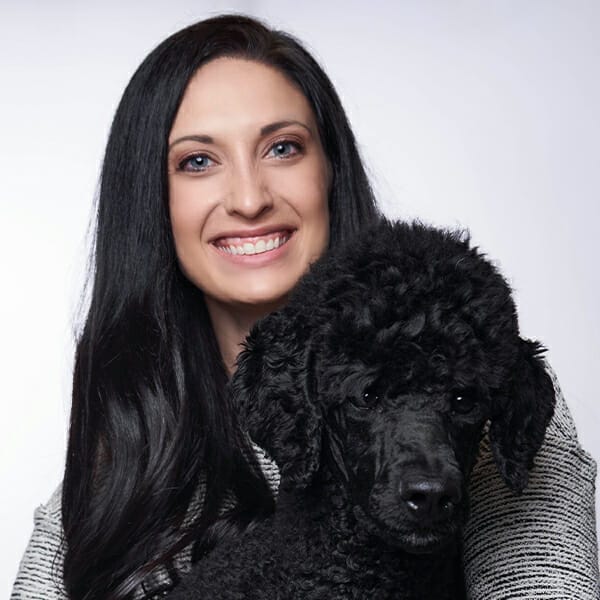 Dr. Lauren Johnson with pet