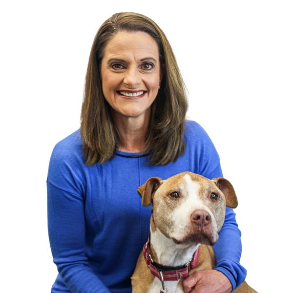 Dr. Lauren Pinchbeck with pet