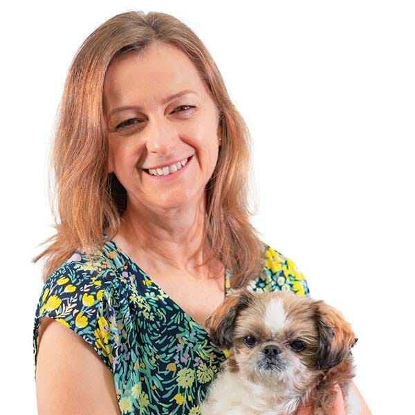 Dr. Sybille Miller with pet