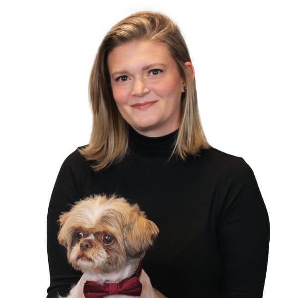 Dr. Katie Dawson with pet