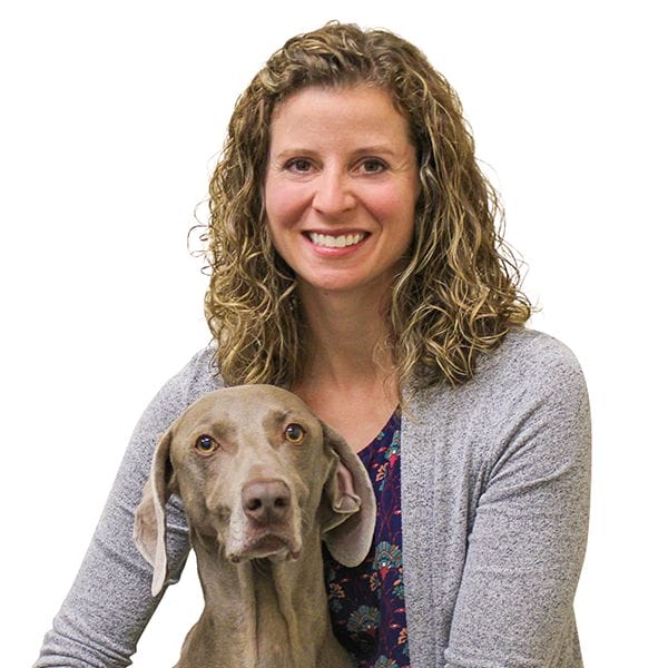 Dr. Jaycie Riesberg with pet