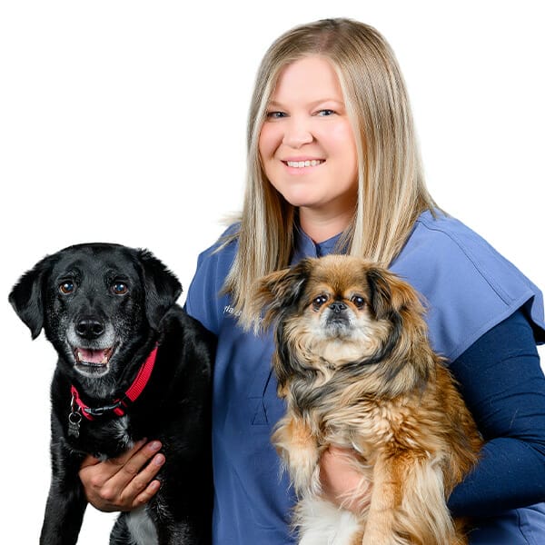 Dr. Kayla Burnham with pet