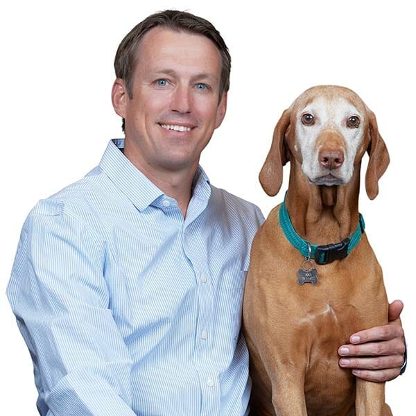 Dr. Sean Murphy with pet