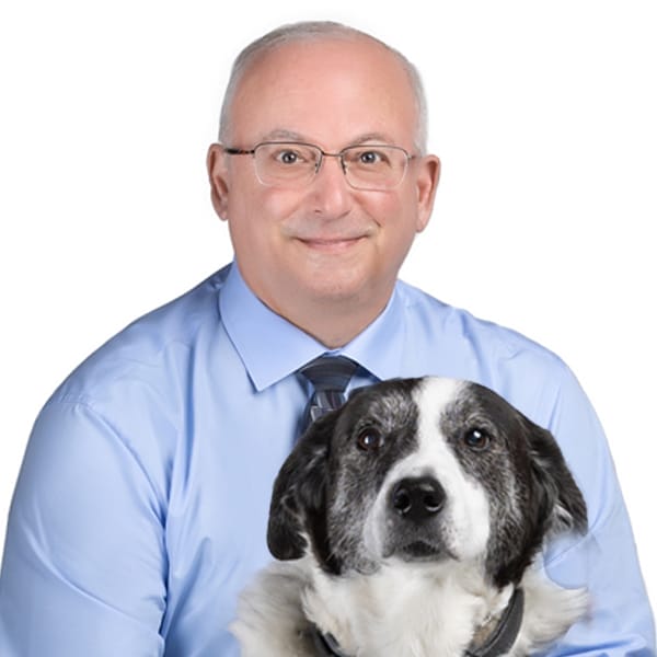 Dr. Marc Bercovitch with pet