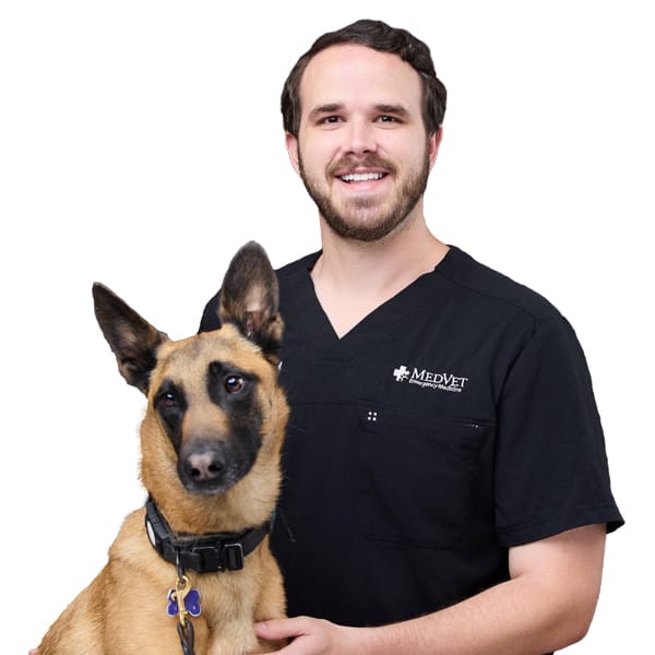 Dr Brian Gibbs with pet