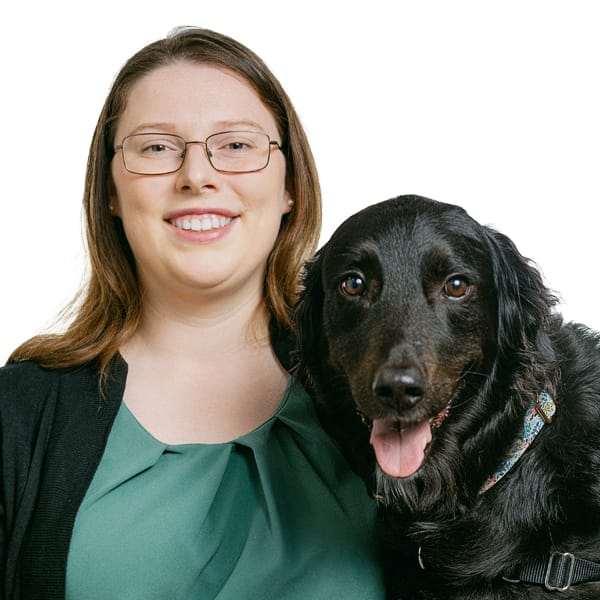 Dr. Kathleen Sandford with pet