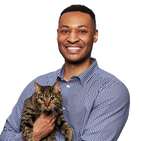 Dr. Sean Wyatt with pet