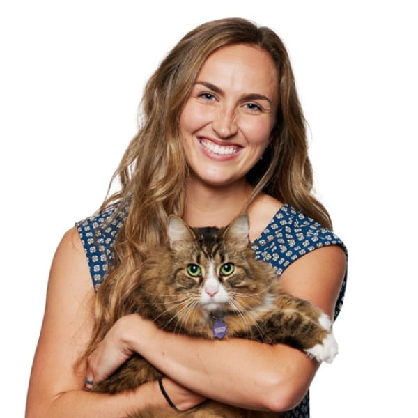 Dr. Emma Welker with pet