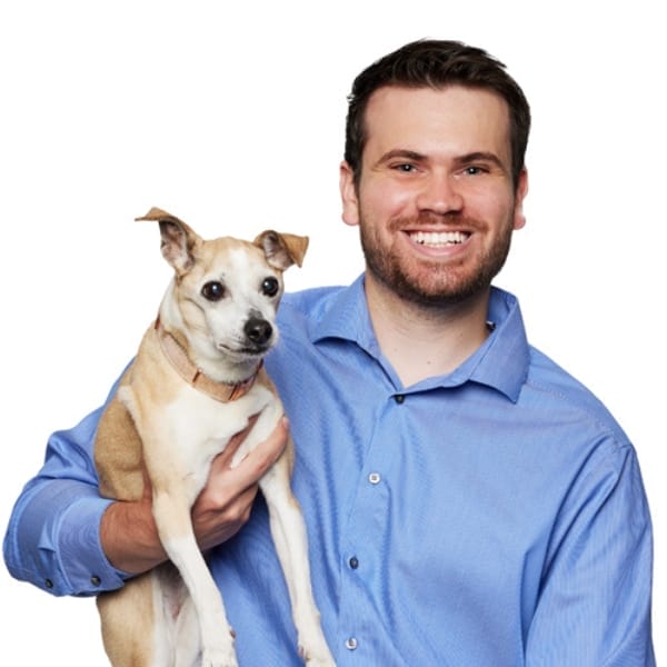 Dr. James Constantino with pet