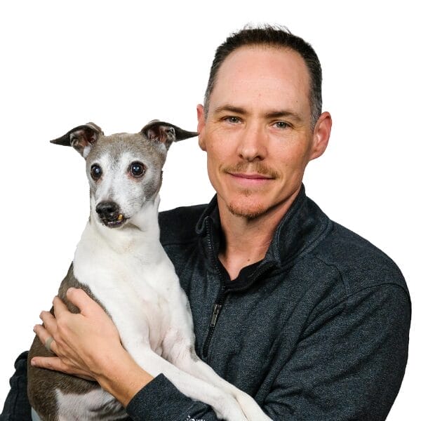 Dr. Jay Gladden with pet