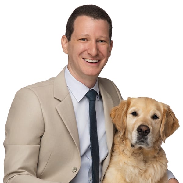 Dr. Jeffrey Barnet with pet