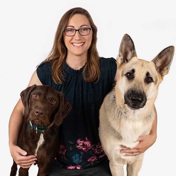 Dr. Melody Ward with pets