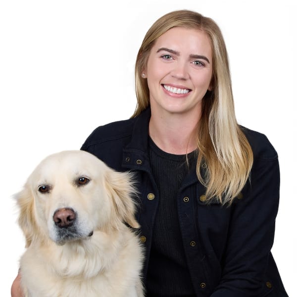 Dr. Lucy Ryder with pet