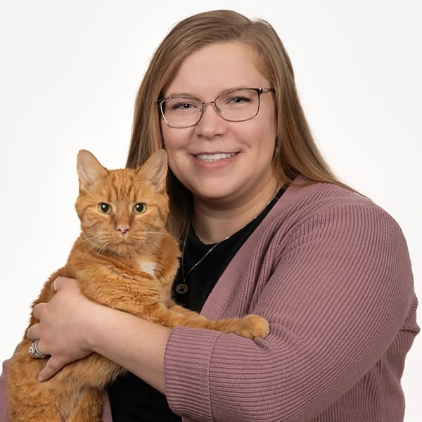 Dr. Laura O'Brien with pet