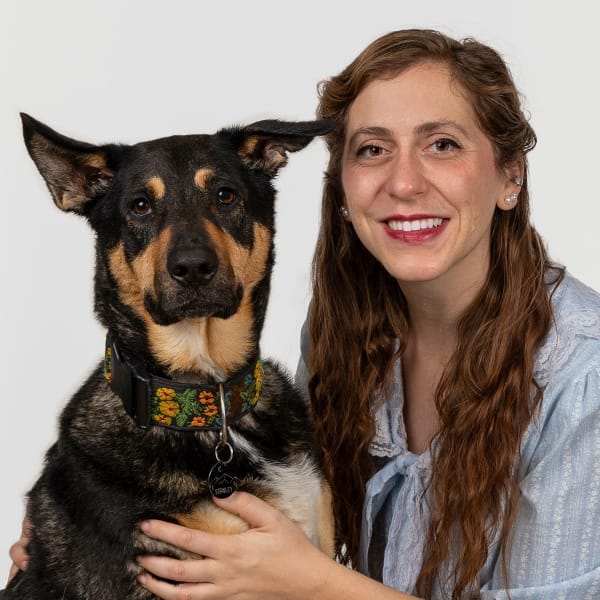 Dr. Kate Spies with pet