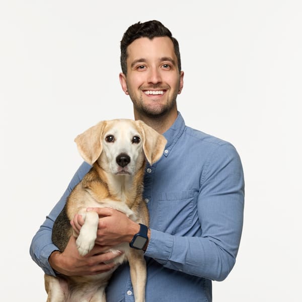 Dr. Danny Sack with pet