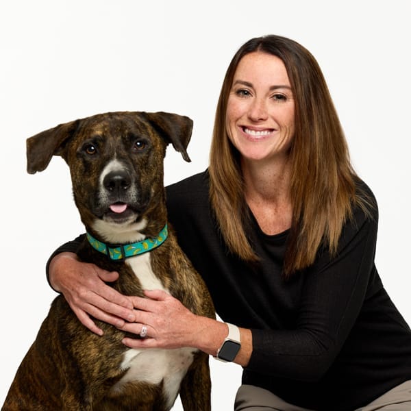 Dr. Mary Edge with pet