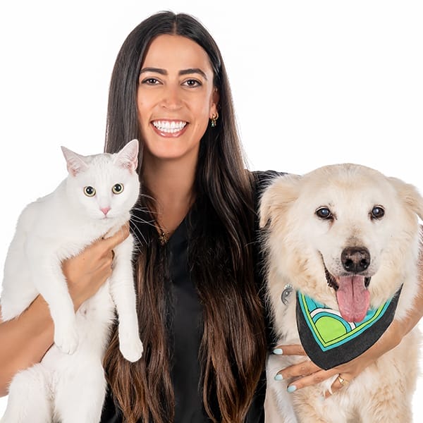 Dr. Lauren Kerrigan with pets