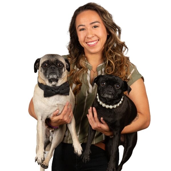 Dr. Chloe Letsinger with pets