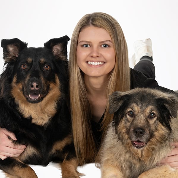 Dr. Hayley Kowalski with pets